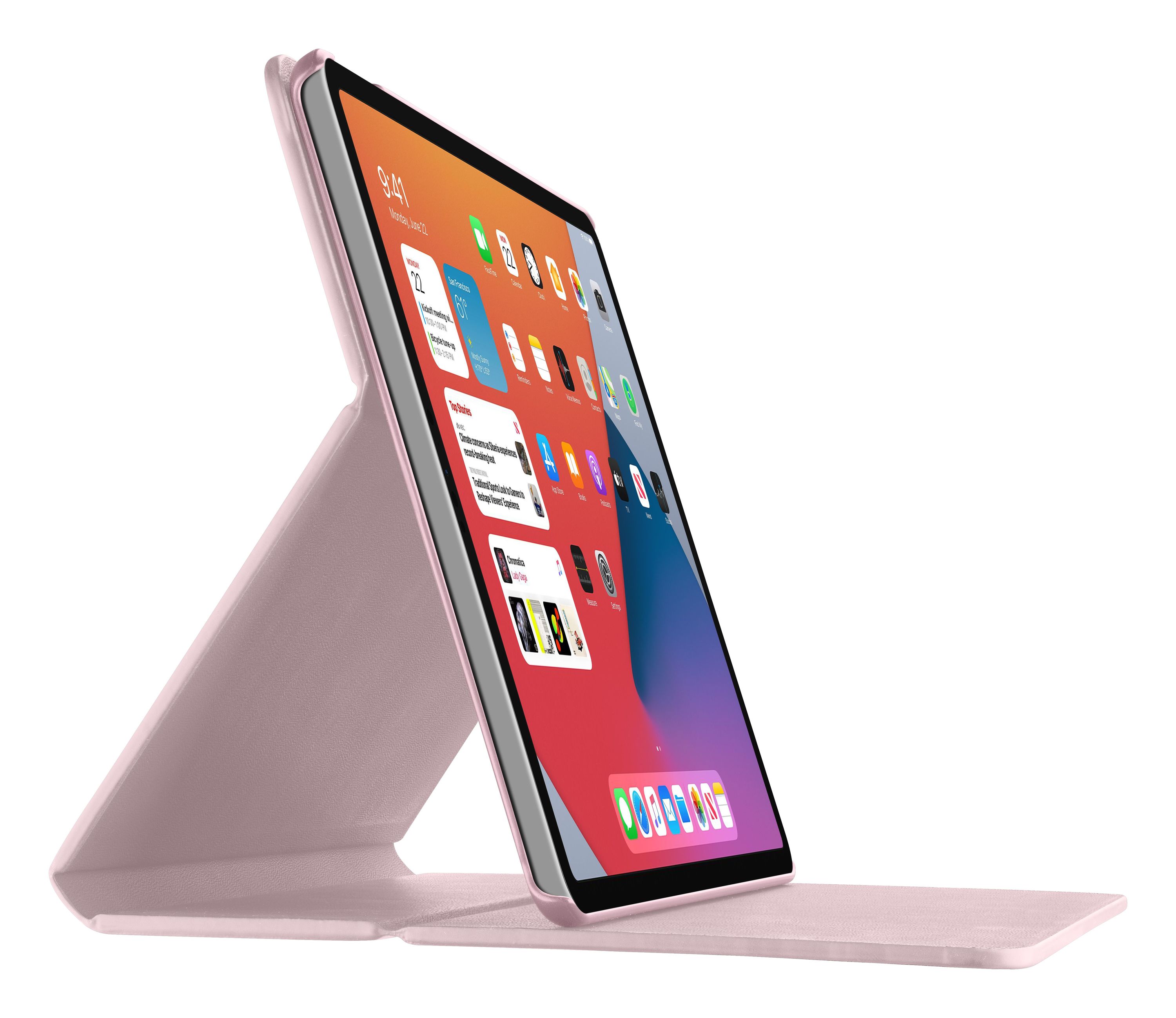 iPad Air 10,9" (2020), hoesje slim stand, roze