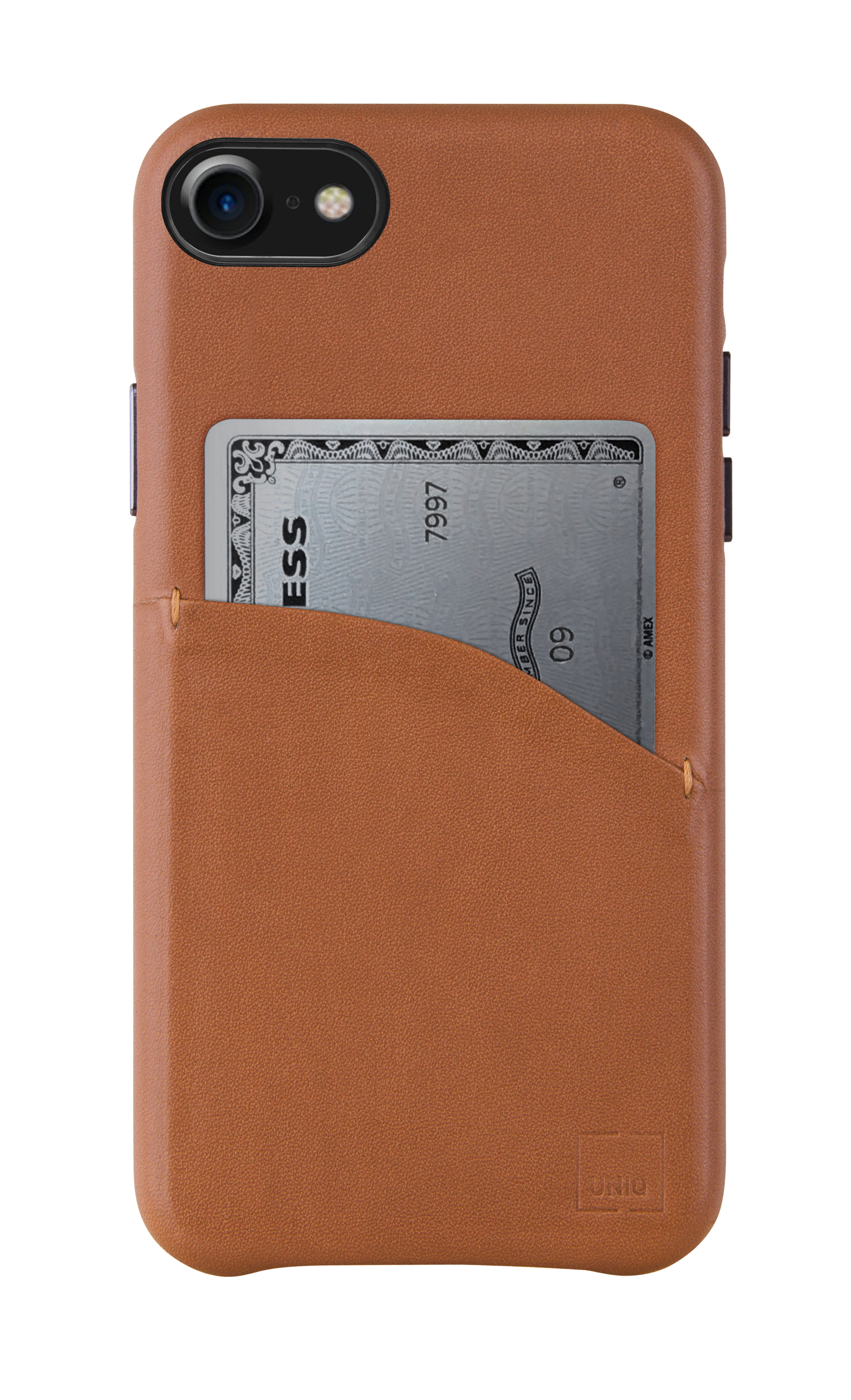 iPhone SE (2020)/8/7, case duffle, leather, brown
