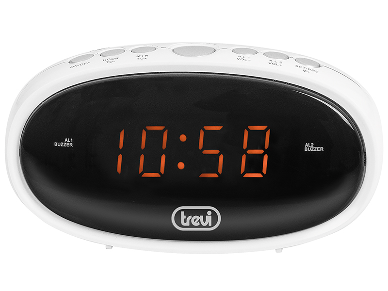 EC-880, alarm clock double alarm, white
