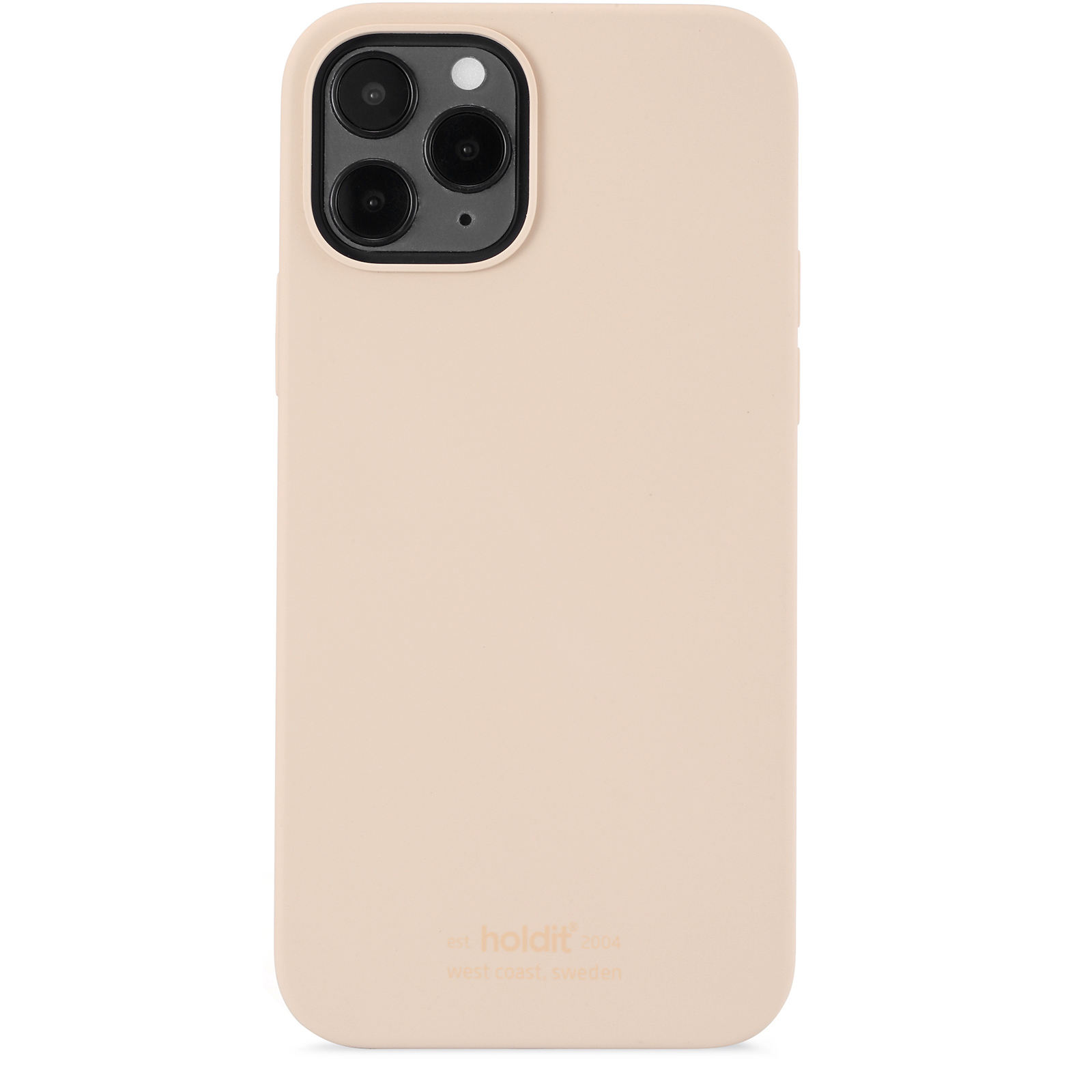 iPhone 12/12 Pro, hoesje silicone, beige