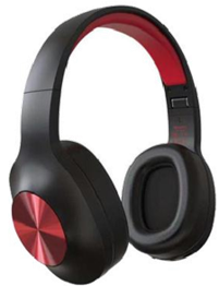HD116, over-ear HPH BT, black/red