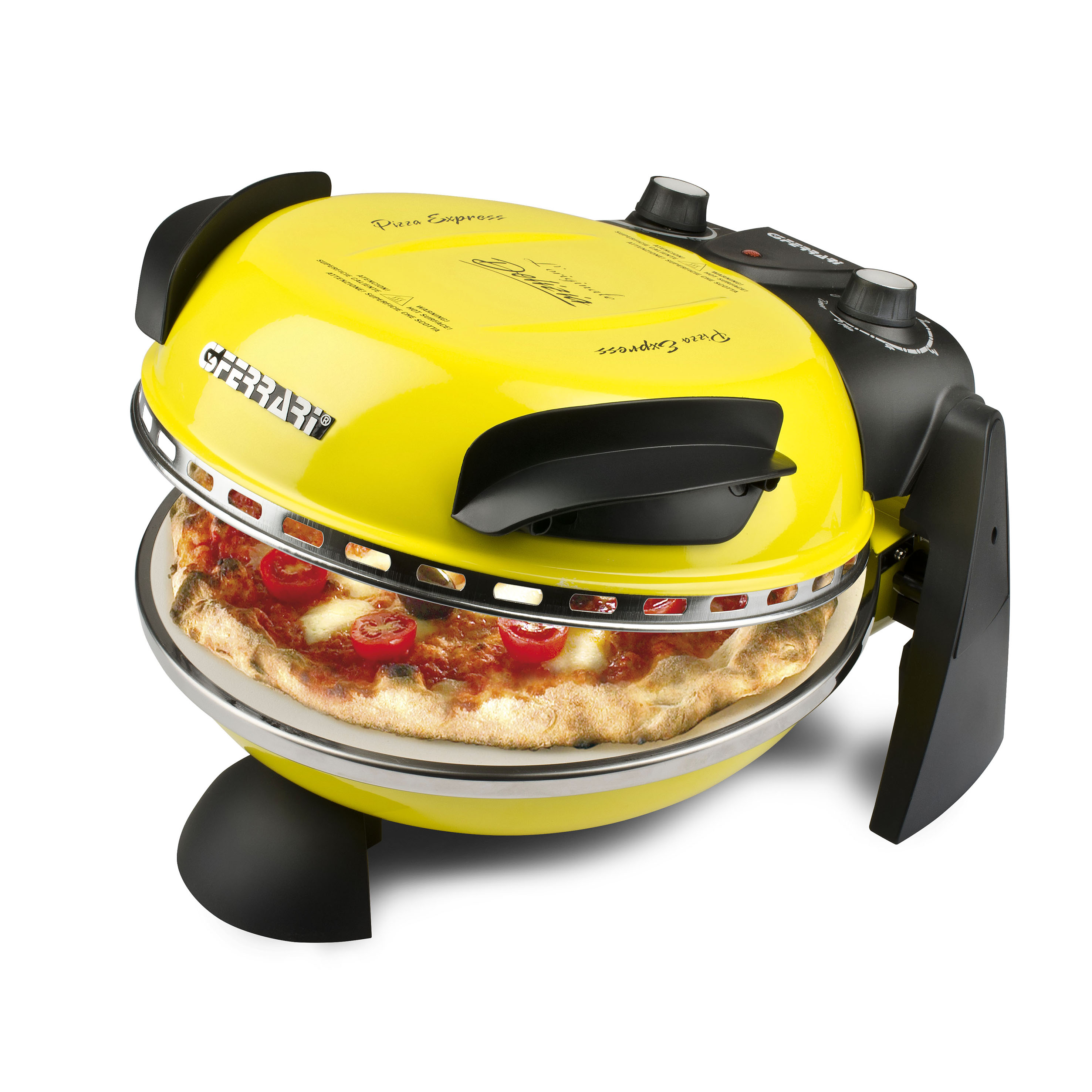 G1000605, Delizia, pizza oven, 1200W, up to 400C, yellow