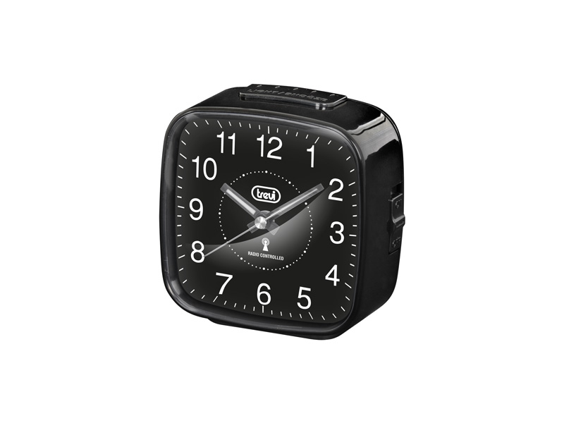 SL-3098-RC, radio controlled clock 84mm x 54mm, black
