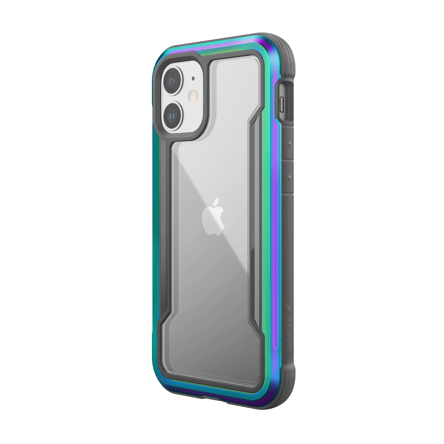 iPhone 12 Mini, case Raptic Shield Pro, antimicro, iridescent