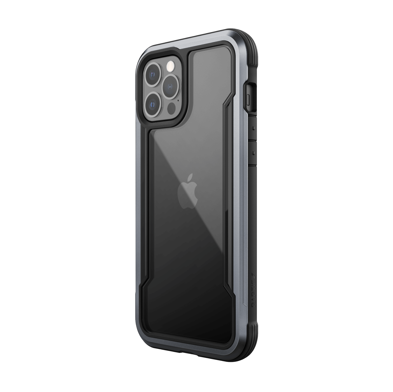iPhone 12 Pro Max, hoesje Raptic Shield Pro, antimicro, zwart