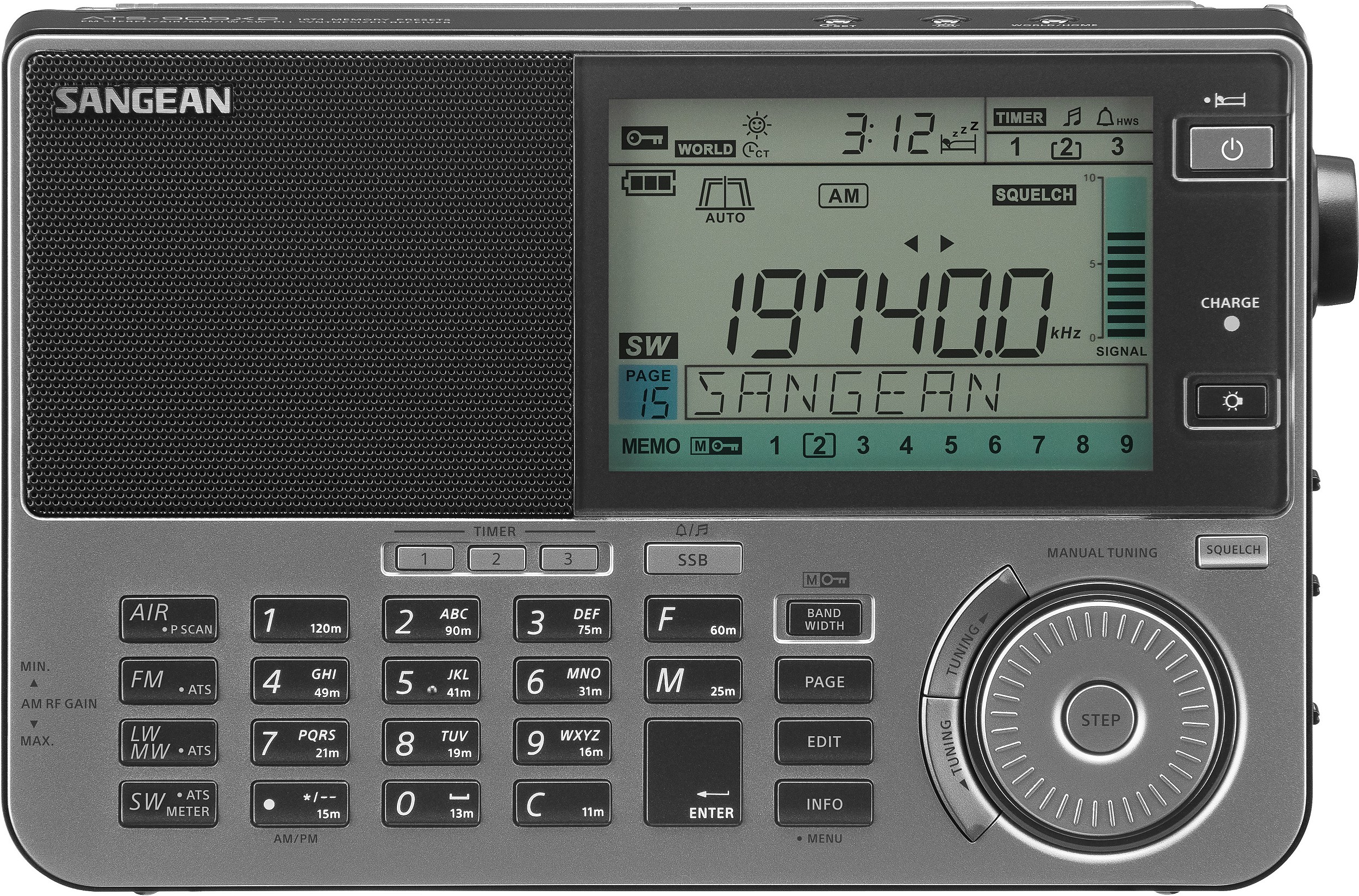 ATS-909X2 (DISCOVERY 909X2), world receiver, graphite