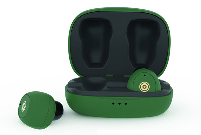 BRAINWAVE01, true wireless earbuds, vert