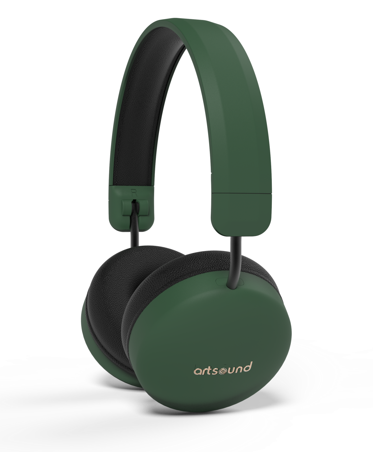 BRAINWAVE05, wireless on-ear headphones, green