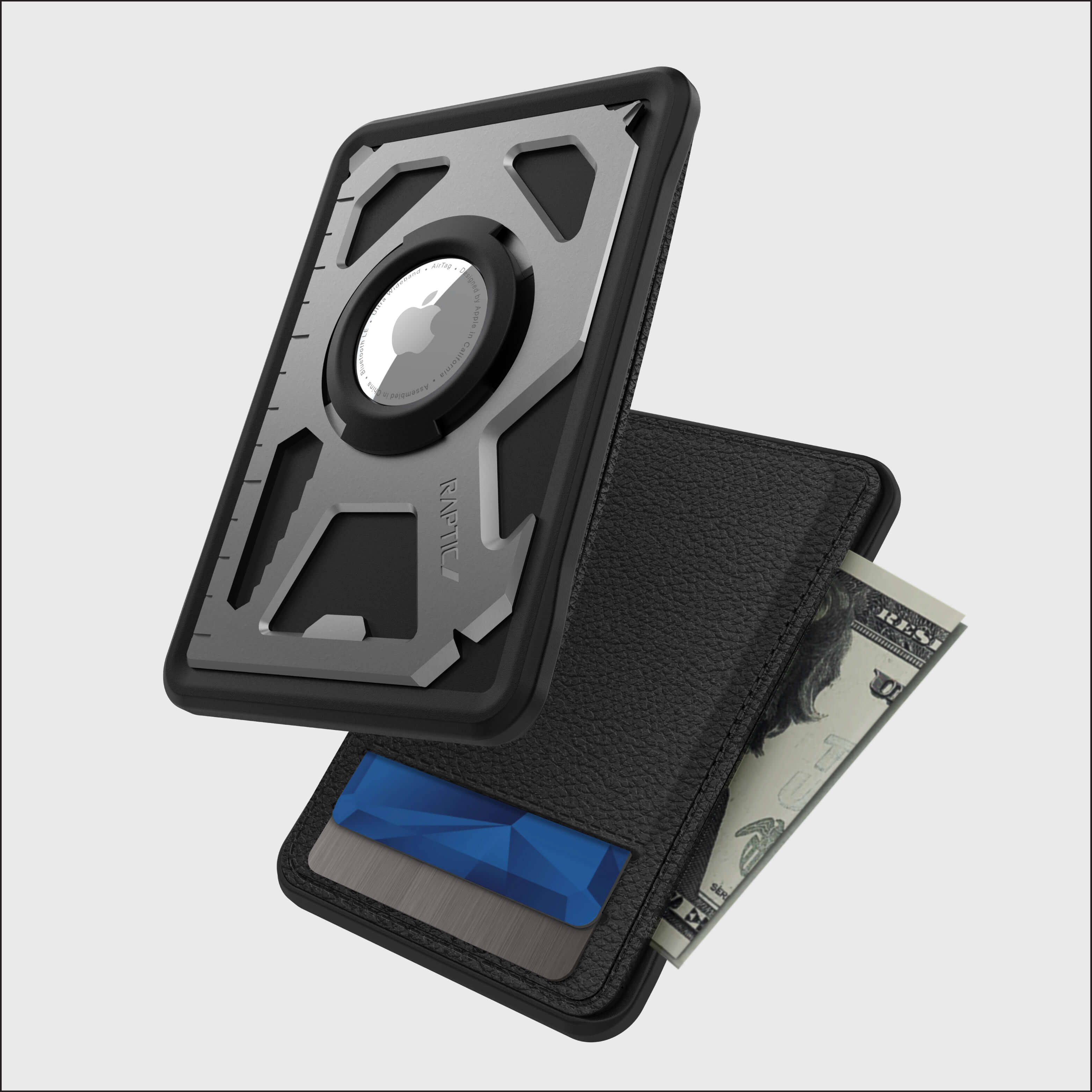 Airtag, Tactical Wallet, zwart