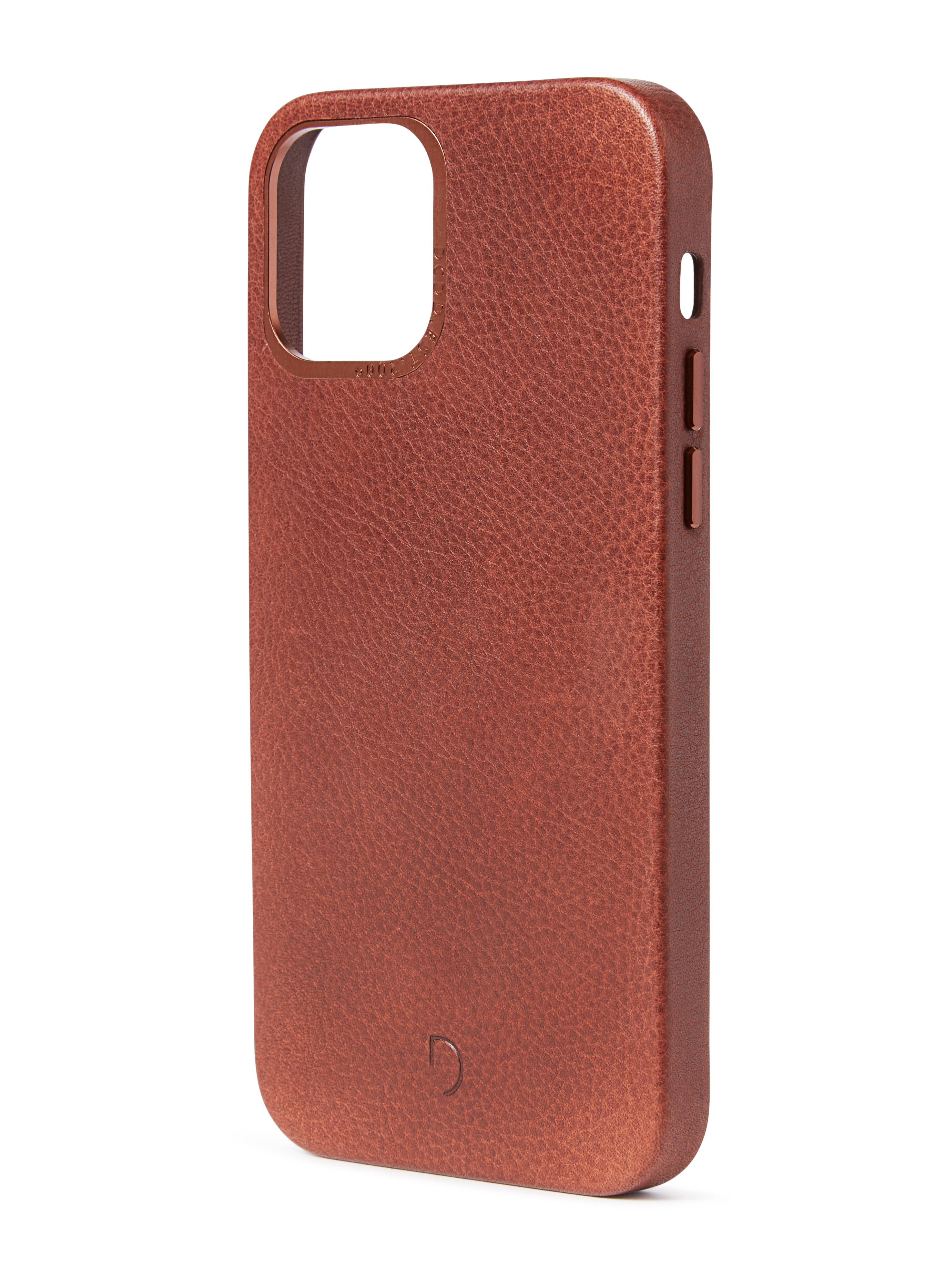 iPhone 12 Mini, leather case magsafe, kaneel bruin