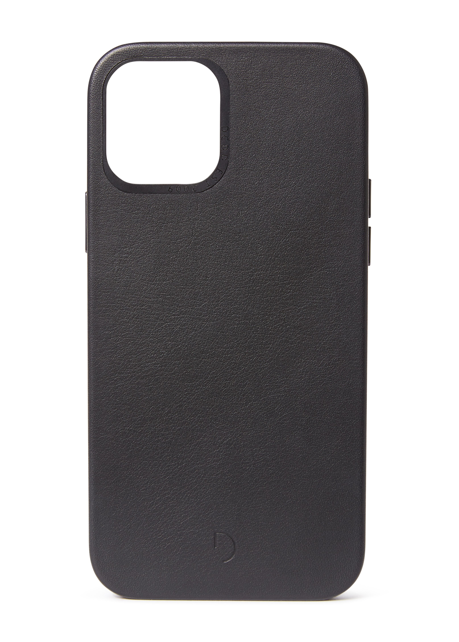 iPhone 12/12 Pro, leather case magsafe, zwart