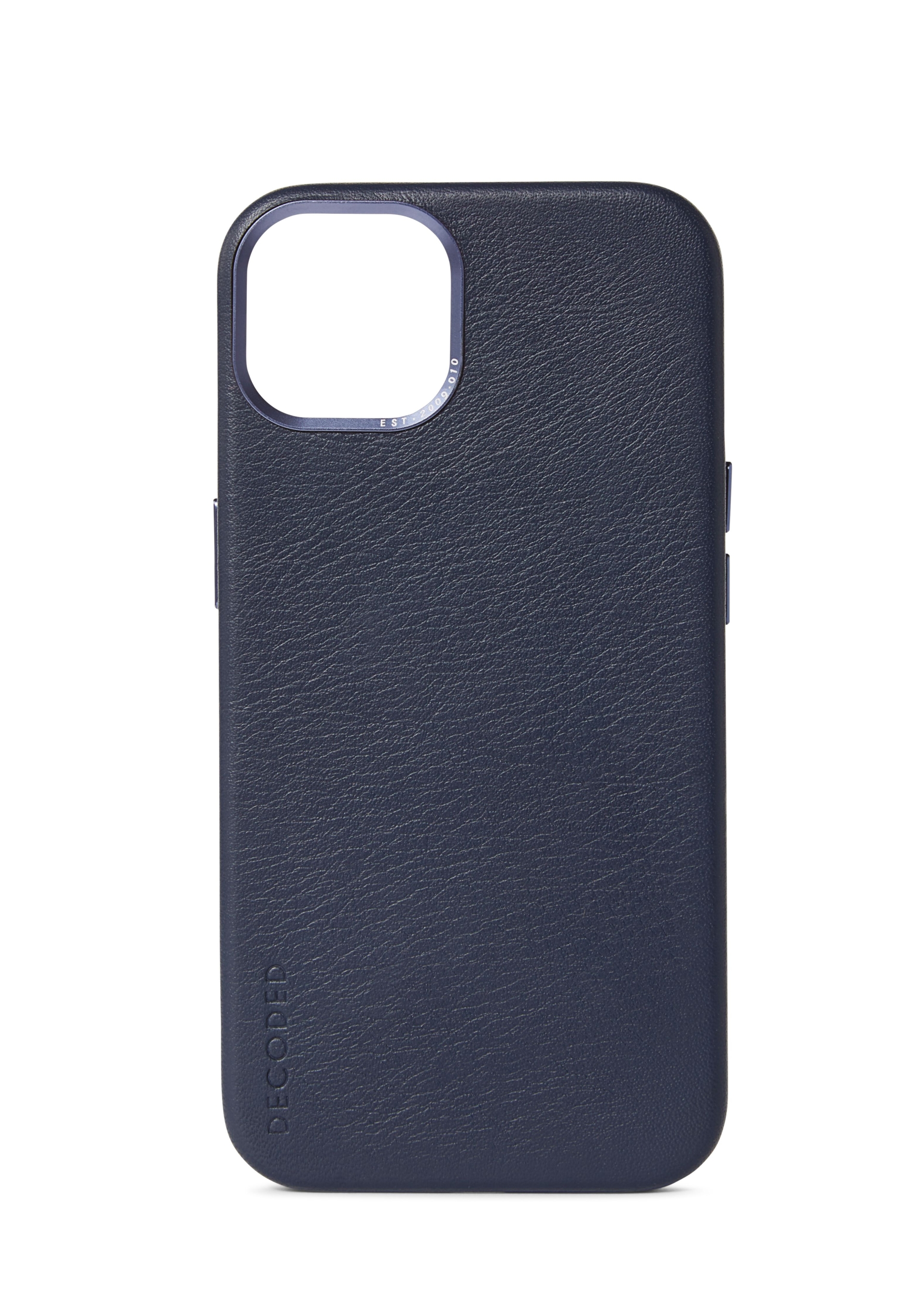 iPhone 13, leather case magsafe, steel blue