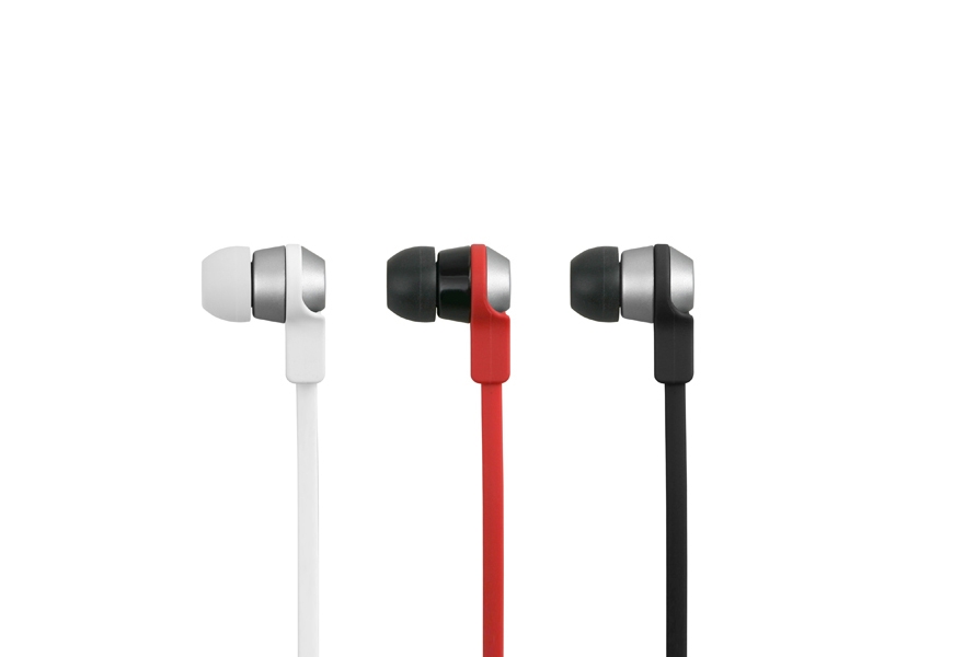 EM1, earphones, pure red